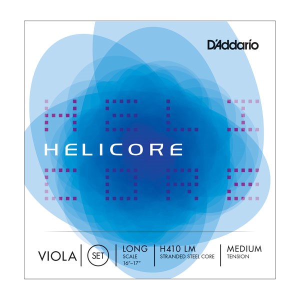 D'Addario H410 LM Helicore Viola String Set, Long Scale, Medium